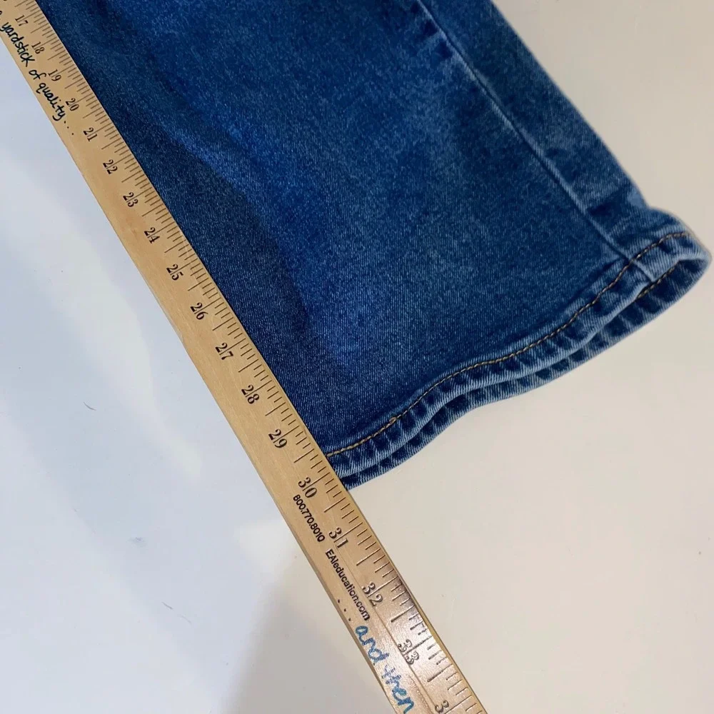 Levis 505 Regular Fit Jeans Mens 38x30 Medium Wash Blue Straight Leg WaterLess